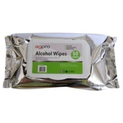 Agpro - Alcohol Wipes / 75% Alcohol Wipes - 50 x Wipes Per Bag - Box of 40 - Image 1