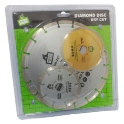 WALDO - Dry Cut Diamond Disc 230mm with 2 x 115mm Wet & Dry and Dry Disc - Image 1