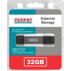 External Storage USB 3 Type A + USB C 32GB Flash Drive - Image 1