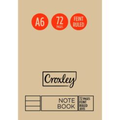 CROXLEY Note Book A6 72pg - Pack 20 - Image 1