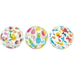 Intex - Beach Ball / Lively Print Beach Ball 51cm - Pack of 3 - Assorted - Image 1