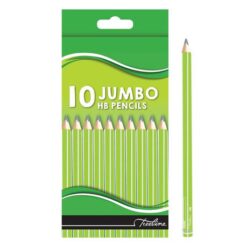 Treeline Triangular Jumbo HB Pencils Full Length - Pack of 10 - Image 1