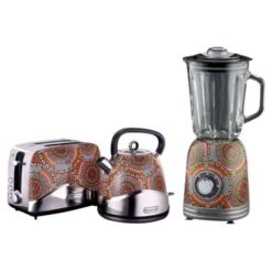 Russell Hobbs - African Styled Toaster, Kettle and Glass Jug Blender Set - Image 1