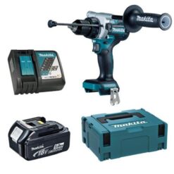 Makita - Impact Drill 18V DHP486ZJ, 5.0Ah Battery, Charger and Carry Case - Image 1