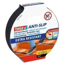 Tesa - Anti-Slip Tape 25mm x 5m - Extra Resistant - Black - Image 1