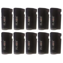 Flash - Lighter / Ignite Jet Flame Lighter - Black Pack of 10 - Image 1