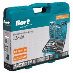 Bort - Mechanics DIY Hand Tool Set with Spanners and Sockets - 86 Pieces - Image 5