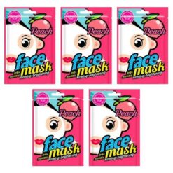 Bling Pop - Firming and Brightening Face Mask 20ml - Peach - Pack of 5 - Image 1