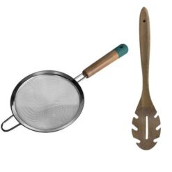 Jamie Oliver - Sieve 14cm and Acacia Wooden Spoon - Image 2