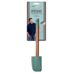 Jamie Oliver - Spatula Set (2 Piece) and Acacia Slotted Wooden Spoon - Image 2