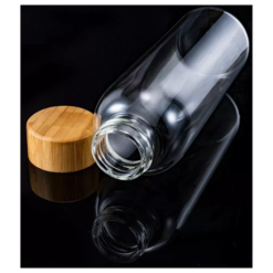 DAY - Glass Water Bottle with Bamboo Lid - 1L - Pack of 2 - Image 4