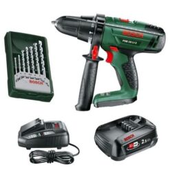 Bosch - Cordless Lithium- Ion Hammer Drill Kit and 7 Piece Drill Bit Set - Image 1