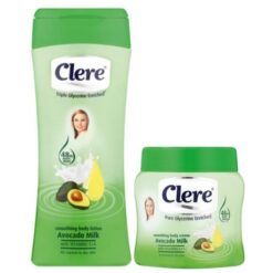 Clere - Body Lotion 400ml & Body Creme 500ml Combo Set - Avocado Milk - Image 1