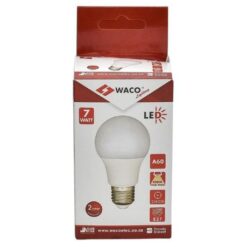 Waco - LED Sphere Bulb / Lamp A60 E27 4000K Cool White 7W - Pack of 2 - Image 2