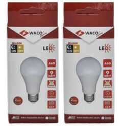 Waco - LED Sphere Bulb / Lamp A60 E27 4000K Cool White - 9W Pack of 2 - Image 2