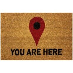 Multi-Flor - Coir Doormat (45cm x 75cm) - You Are Here - Image 1