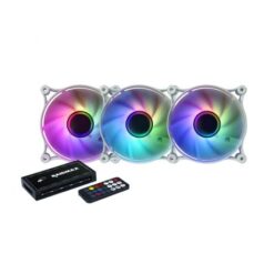 Raidmax Infinita 120mm Addressable RGB Fan 3 Pack Kit - Image 1