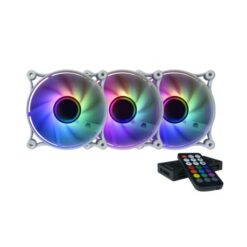 Raidmax Infinita 120mm Addressable RGB Fan 3 Pack Kit - Image 2