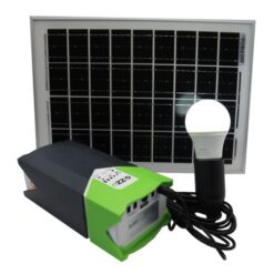 Gizzu Lighting Kit - 51WH Battery, 10W Solar Panel & 3x LED E27 Bulbs - Image 3