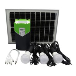 Gizzu Lighting Kit - 51WH Battery, 10W Solar Panel & 3x LED E27 Bulbs - Image 4