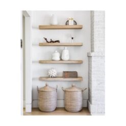 Mackie - Chunky Floating Shelf - (900mm x 235mm x 50mm) - Washed Oak - Image 8