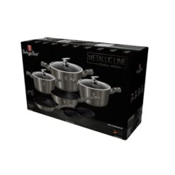 Berlinger Haus - Marble Coating Cookware Set - 10 Piece - Metallic Grey - Image 2