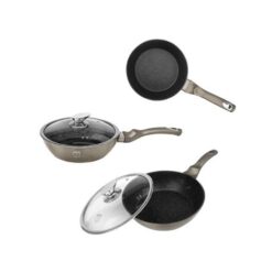 Berlinger Haus - Marble Coating Cookware Set - 10 Piece - Metallic Grey - Image 4