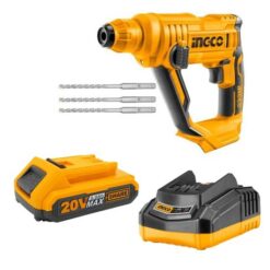 INGCO - Rotary Hammer Cordless 20V - with Charger + Battery Pack - 2.0AH - Image 1