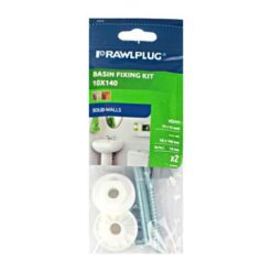 Rawlplug - Basin Fixings Kit 10x140mm - Pack of 2 - Image 1