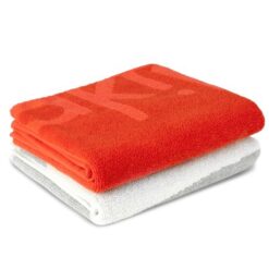 Decakila - Cotton - Towel Set - Red and White  - 2 Piece - Image 1