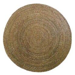 Authentic Handwoven Malawian Ilala Palm Carpet/Mat (Approximately: 3.85m Diameter) - Image 1