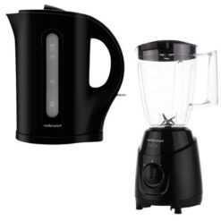 Mellerware - "Tugela" 1.7L Cordless Kettle and 1L 300W Jug Blender - Black - Image 2