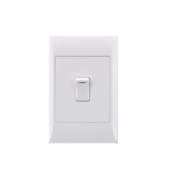 Switch 1L - 1Way 2X4 White E/Mate - Image 1