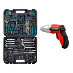 Bort-Professional Mechanic Hand Tools 121 Pce & 10 Pce Cordless Screwdriver - Image 1