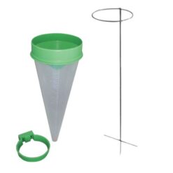 MTS - Rain Gauge PVC 100mm With Black Metal Stand - Image 1