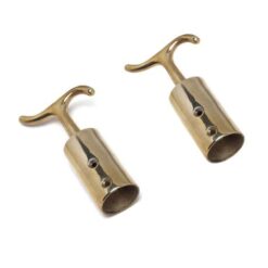 Waldo - Pole Hook Brass For Window #131 Halstead - Pack of 2 - Image 1