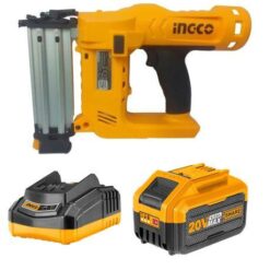 INGCO - Cordless Brad Nailer Kit with Charger and Battery (6.0Ah) - Image 1