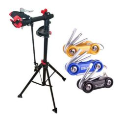 Tork Craft - Bicycle Repair Stand & 6in1 Aluminium Mini Folding Key 3Piece Set - Image 1