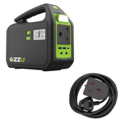 Gizzu - 242Wh Portable Power Station & 3m Heavy Duty Extension Lead (Black) - Image 1