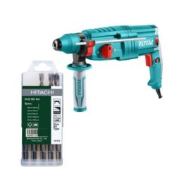 Total Tools - Rotary hammer 800W with 5 Piece Drill Bit Set - Image 1