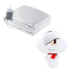 Solac - Electrical Heat Blanket (Single) with Soft Plush Toy Mascot (Kila) - Image 1