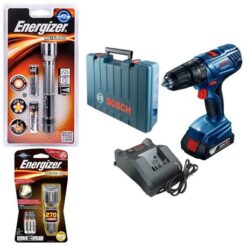 Bosch - 180-LI Cordless Combo Drill Kit 18V & Energizer LED Torches Combo - Image 1