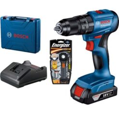 Bosch - Professional Cordless Drill (GSB 185-LI) & Energizer Light - Image 1