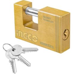 Ingco - Padlock - Brass - 70mm - H/D - Industrial - Image 1