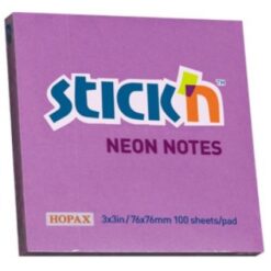 Stick 'n - Notepad Pastel Purple (76mm x 76mm) ,100 Sheets Pack 12 - Image 1