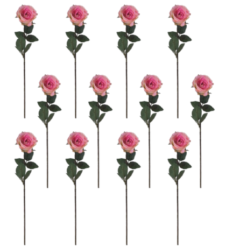 Toolhome Blossoms - Rose Kaia - Pink Two Tone (Pack of 12) - 64cm - Image 1