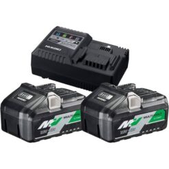 Hikoki - Charger with 2x 36v 2.5Ah Batteries - Image 1