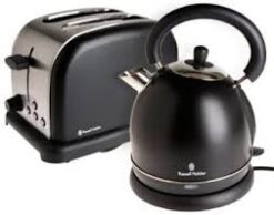 Rusell Hobbs 1.7L Kettle & 2 Slice Toaster Pack RHBP55 - Black - Image 1