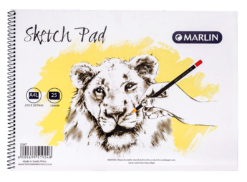 Marlin A4L 25 Leaves Sketch Pad Side Spiral (10 Pack) - Image 1