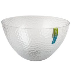 Kitchen Accessories - Salad Bowl - Embossed - Glass - Transparent - 25cm - Image 1